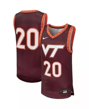 Реплика баскетбольной майки Big Boys # 20 Maroon Virginia Tech Hokies Team Nike, красный