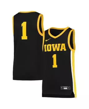 Реплика баскетбольной майки команды Big Boys 1 Black Iowa Hawkeyes Team Nike