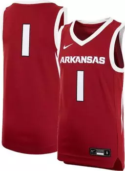Реплика баскетбольной майки Nike Youth Arkansas Razorbacks # 1 Cardinal