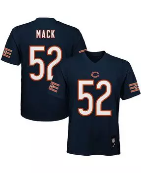 Реплика игрока Big Boys and Girls Khalil Mack Navy Chicago Bears Outerstuff, синий