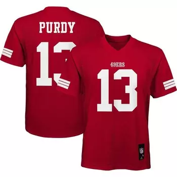 Реплика игрока команды Brock Purdy Scarlet San Francisco 49ers для дошкольников Outerstuff, красный
