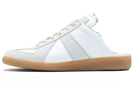 Реплика кожаные кроссовки без застежек Maison Margiela