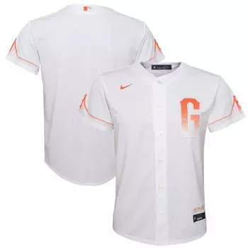 Реплика молодежного Джерси Nike White San Francisco Giants 2021 City Connect Nike