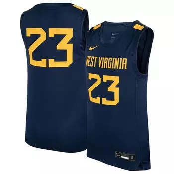 Реплика молодежной баскетбольной майки Nike № 23 Navy West Virginia Mountaineers Icon Nike