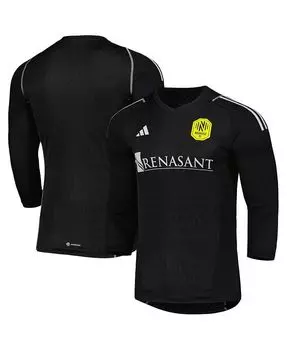 Реплика мужского черного джерси вратаря Nashville SC 2023 с длинным рукавом adidas, черный