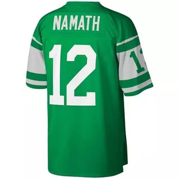 Реплика мужского джерси Mitchell & Ness Joe Namath Kelly Green New York Jets Legacy