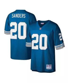 Реплика мужского трикотажа barry sanders blue detroit lions legacy Mitchell &amp; Ness, синий