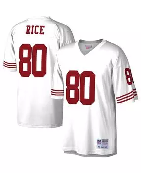 Реплика мужского трикотажа jerry rice white san francisco 49ers legacy Mitchell &amp; Ness, белый