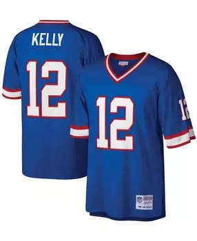 Реплика мужского трикотажа jim kelly royal buffalo bills legacy Mitchell &amp; Ness, синий