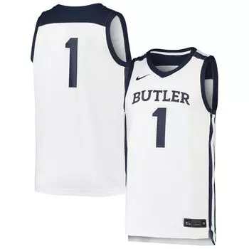 Реплика мужской баскетбольной майки #1 White Butler Bulldogs Team Nike