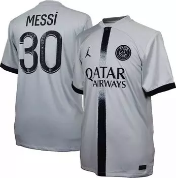 Реплика выездной майки Jordan Paris Saint-Germain 2022-2023 Лионеля Месси № 30