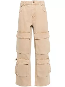 Represent джинсы карго R3CA прямого кроя, нейтральный цвет