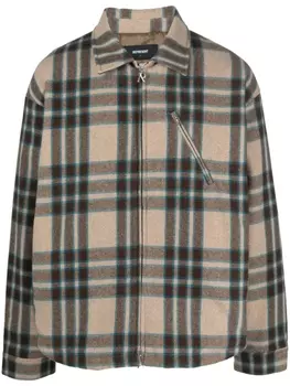 Represent фланелевая рубашка в клетку, нейтральный цвет