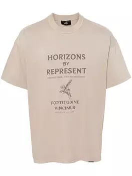 Represent футболка Horizons, нейтральный цвет