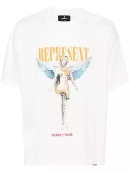 Represent футболка с логотипом, белый