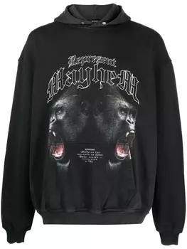 Represent худи Mayhem с графичным принтом, черный