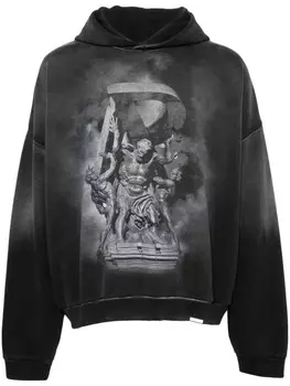 Represent худи с графичным принтом, черный