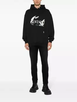 Represent худи с принтом Swan, черный