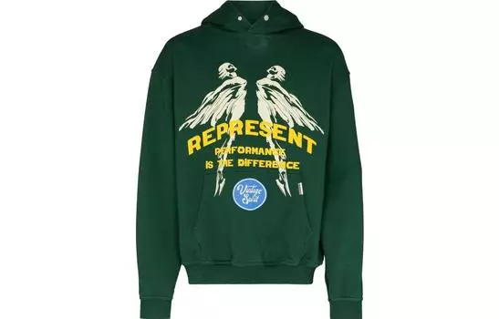 REPRESENT ПРЕДСТАВИТЬ Мужская толстовка, Зеленый