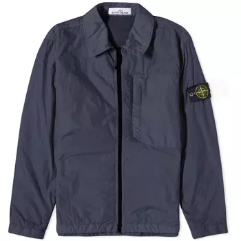 Репсовая рубашка на молнии Stone Island