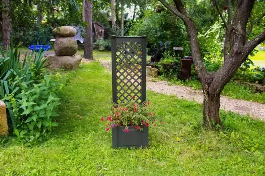 Решетка KHW, (1 шт.), с ящиком для растений, ШxГxВ: 43x43x140 см 86х140х43 см, цвет anthrazit
