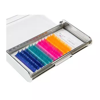Ресницы Color Mix - Радуга, 0.10, D Looksus Lashes