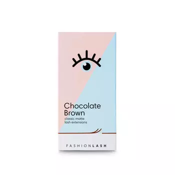 Ресницы Fashion Lash Шоколадно-коричневые CC 0,07, 13 мм