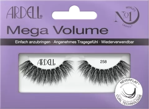 Ресницы искусственные Mega Volume 258 (1 пара) 2 шт. ARDELL