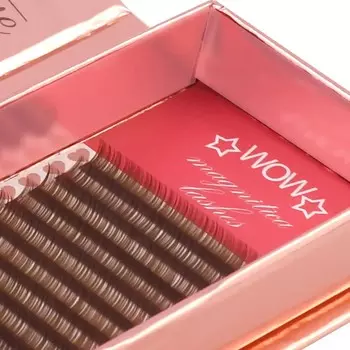 Ресницы Magnitica Brown — Золотая серия — Завиток C — длина 0,07 мм, MIX Magnitica Lashes