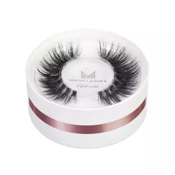 Ресницы на полоске gl-13, 8-15 мм, бесцветная полоска, 1 упаковка. Many Lashes Gabrielle