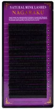 Ресницы Nagaraku Mink D 0.03 14мм, 16 полосок Project Lashes