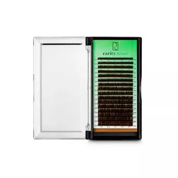 Ресницы Rarity темно-коричневые D, 0,10, 10 мм