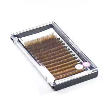 Ресницы Wonder Lashes коричневые Mix C 0,07, 8-13 мм