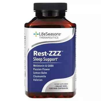 Rest-ZZZ, поддержка сна, 120 растительных капсул Lifeseasons