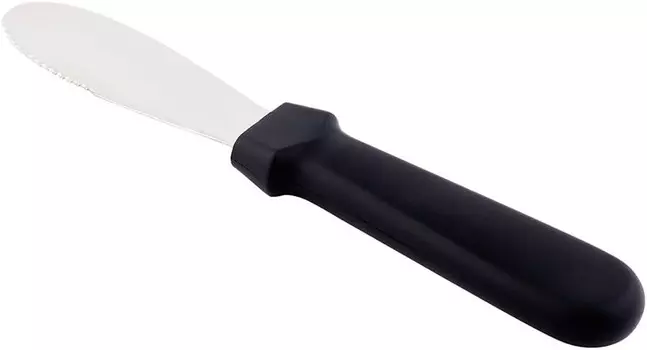 Ресторанная посуда Met Lux Разбрасыватель масла 8 Restaurantware, Stainless Steel And Black