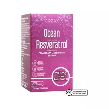 Ресвератрол Ocean 200 мг, 30 капсул