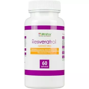 Ресвератрол японский спорыш 250 мг 60 капсул, Myvita