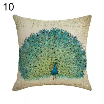 Ретро цветок бабочка павлин наволочка наволочка диван домашний декор-10 # Stuttg