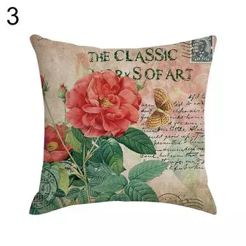 Ретро цветок бабочка павлин наволочка наволочка диван домашний декор-3 # Stuttg