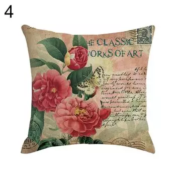 Ретро цветок бабочка павлин наволочка наволочка диван домашний декор-4 # Stuttg