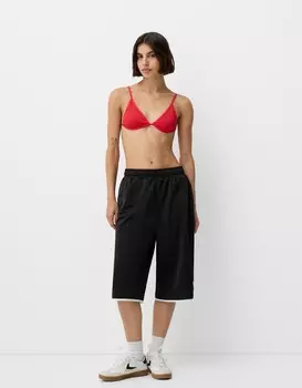 Ретро капри бермуды шорты Bershka, черный