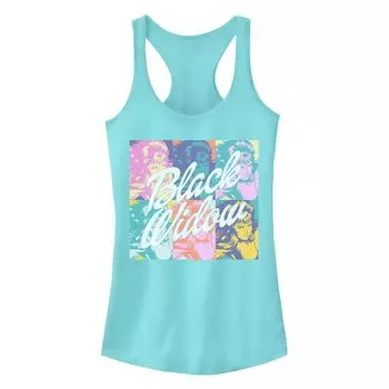 Ретро поп-постер Marvel Black Widow для юниоров, графическая майка Marvel