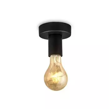 Ретро потолочный светильник, винтажный настенный светильник для спальни, прихожей Edison E27, черный B.K.Licht
