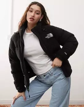Ретро-пуховик Nuptse из полярного флиса черного цвета The North Face
