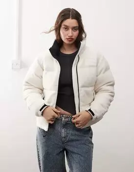 Ретро-пуховик Nuptse из полярного флиса в цвете «кремовый» The North Face