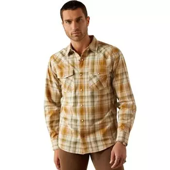 Ретро рубашка Halston Ariat, хаки