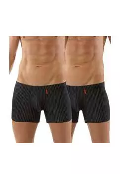 Ретро шорты-боксеры облегающие двухкомпонентные дышащие Albertkreuz, черный