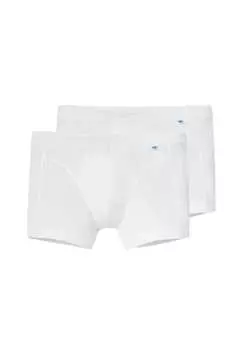 Ретро шорты/брюки 2 шт. в упаковке долговечный хлопок Schiesser, белый