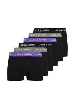 Ретро шорты / брюки 6 шт. роб сплошной Jack & Jones, черный