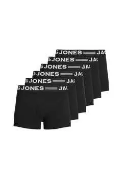 Ретро шорты / брюки 6 шт. в упаковке Jack & Jones, черный